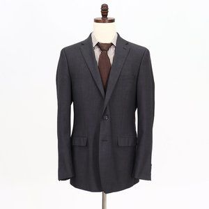 Calvin Klein 42L Gray HB 2-Button Sport Coat Blazer Jacket V860